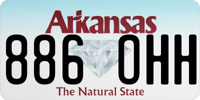 AR license plate 886OHH