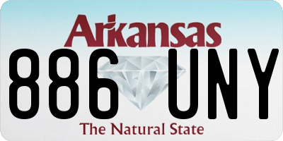 AR license plate 886UNY