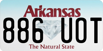 AR license plate 886UOT