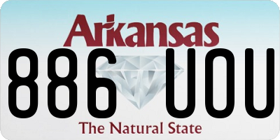 AR license plate 886UOU