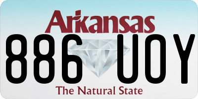 AR license plate 886UOY