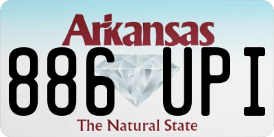 AR license plate 886UPI