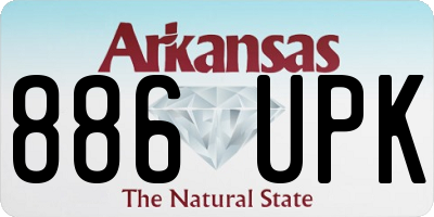 AR license plate 886UPK