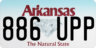 AR license plate 886UPP