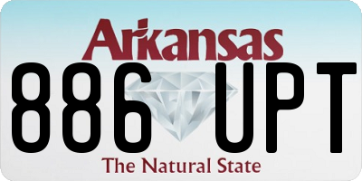 AR license plate 886UPT