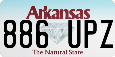 AR license plate 886UPZ