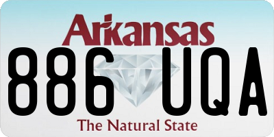 AR license plate 886UQA