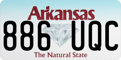 AR license plate 886UQC