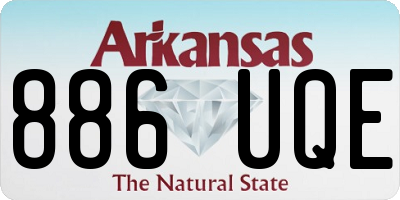 AR license plate 886UQE