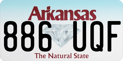 AR license plate 886UQF
