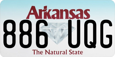 AR license plate 886UQG