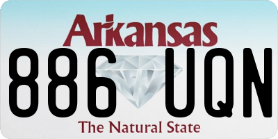 AR license plate 886UQN
