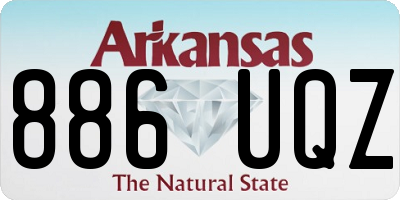 AR license plate 886UQZ