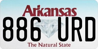 AR license plate 886URD