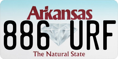 AR license plate 886URF