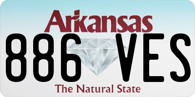 AR license plate 886VES