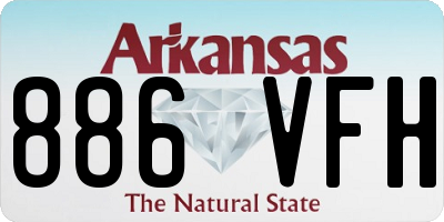 AR license plate 886VFH