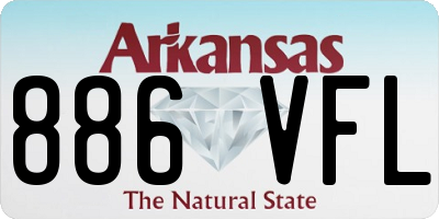AR license plate 886VFL
