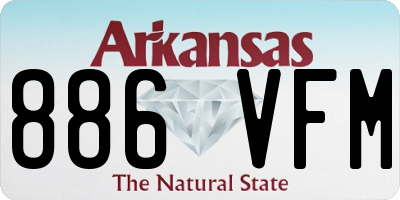 AR license plate 886VFM