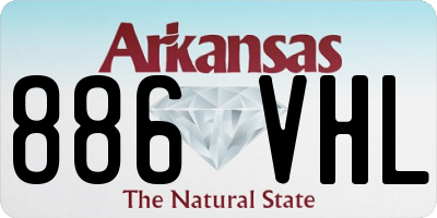 AR license plate 886VHL