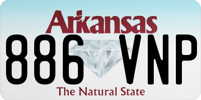 AR license plate 886VNP