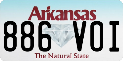 AR license plate 886VOI