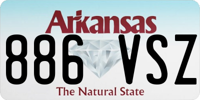 AR license plate 886VSZ