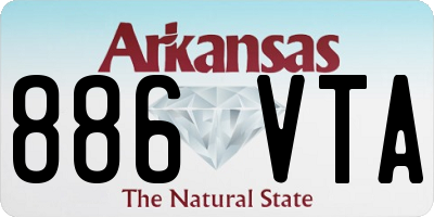 AR license plate 886VTA