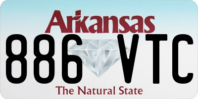 AR license plate 886VTC