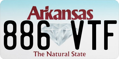 AR license plate 886VTF