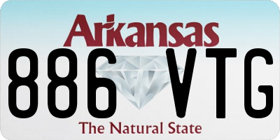 AR license plate 886VTG