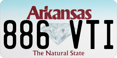 AR license plate 886VTI