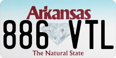 AR license plate 886VTL