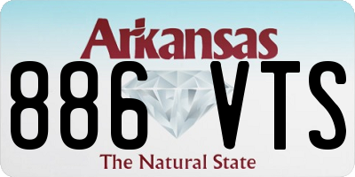 AR license plate 886VTS