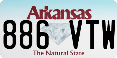 AR license plate 886VTW