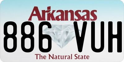 AR license plate 886VUH