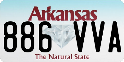 AR license plate 886VVA