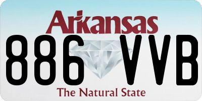 AR license plate 886VVB