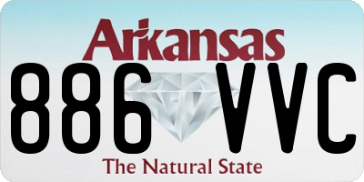AR license plate 886VVC