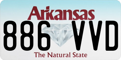 AR license plate 886VVD