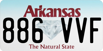 AR license plate 886VVF