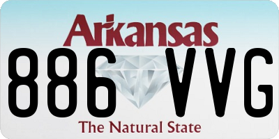 AR license plate 886VVG