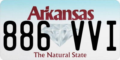 AR license plate 886VVI