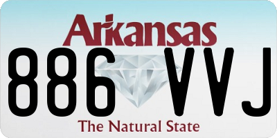 AR license plate 886VVJ