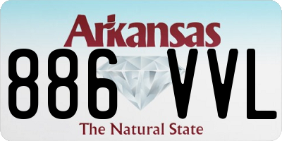 AR license plate 886VVL