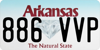 AR license plate 886VVP