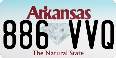 AR license plate 886VVQ