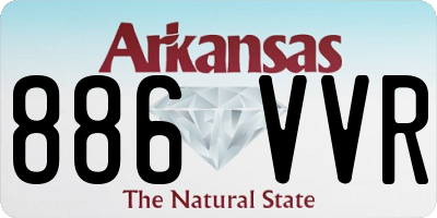 AR license plate 886VVR
