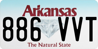 AR license plate 886VVT