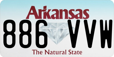 AR license plate 886VVW